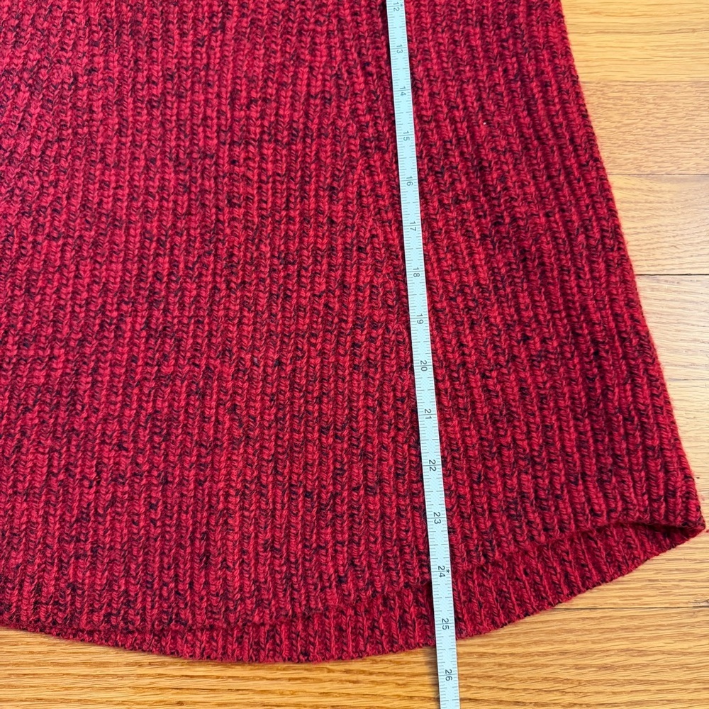 Athleta Sierra Crew Sweater in Candy Red Marl - Size XXS Wool Blend - Picture 4 of 7